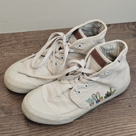 BANGS London Fog Succulent High Top Shoes Sz 8 - Picture 8 of 13